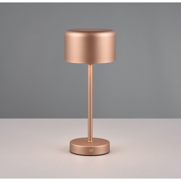 LED stmievateľná stolová lampa v medenohnedej farbe (výška 30 cm) Jeff – Reality-image-1
