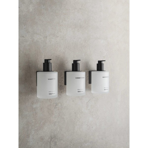 Biele nástenné sklenené dávkovače mydla v súprave 3 ks 350 ml Kirei – Blomus-image-1