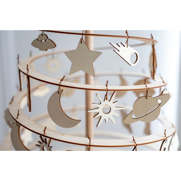 Súprava 8 drevených vianočných dekorácií Spira Medium-image-3