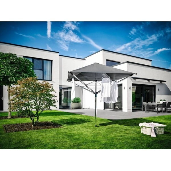 Vonkajší sušiak na bielizeň v striebornej farbe 40 m LinoProtect 400 – LEIFHEIT-image-1