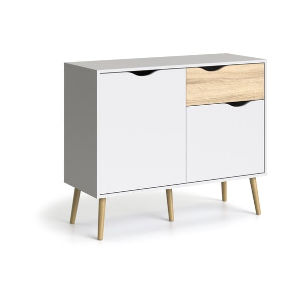 Biela komoda Tvilum Oslo, 99 x 82 cm-image-3