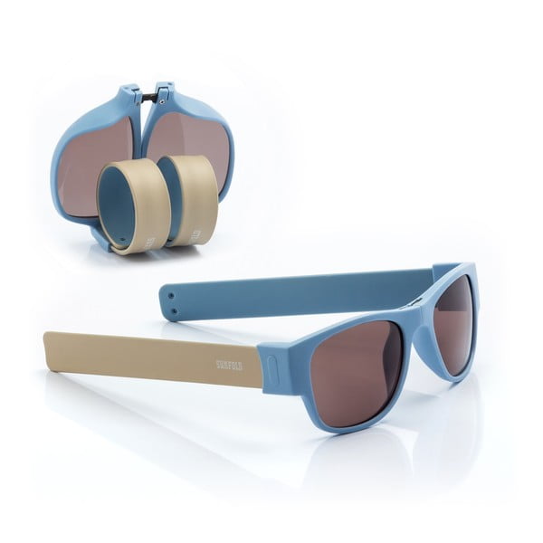 Modré zrolovateľné slnečné okuliare InnovaGoods Sunfold AC5