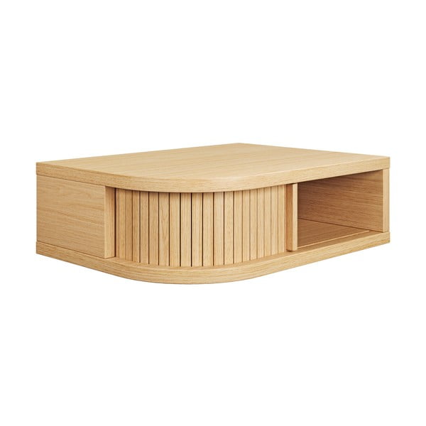 Nočný stolík v dekore duba v prírodnej farbe Farsta - Woodman-image-2