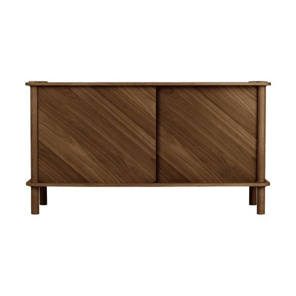 Hnedá komoda z dubového dreva s posuvnými dverami 135x73,5x48 cm Italic – UMAGE-image-1