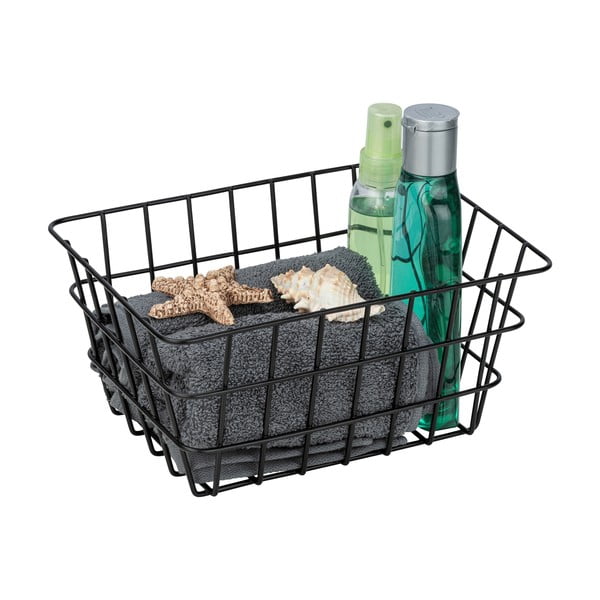 Čierny úložný košík Wenko Viana-image-2