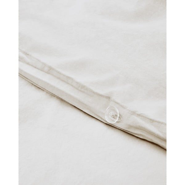 Krémové predĺžené obliečky na dvojlôžko z bavlneného perkálu 240x220 cm Sifinia – Kave Home-image-3