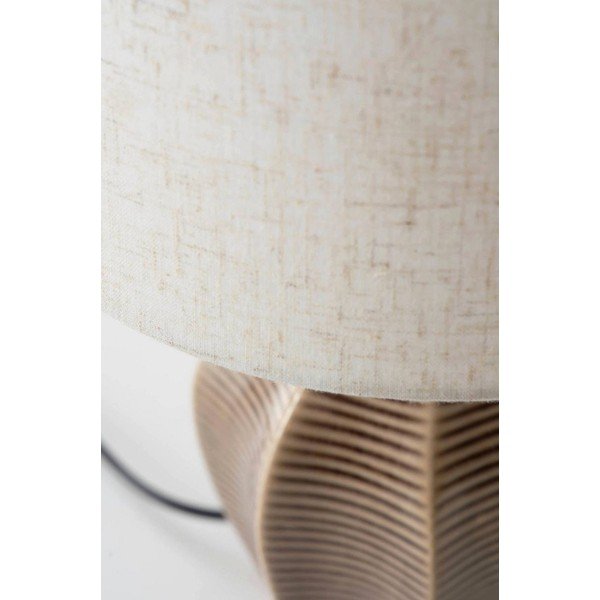 Béžová/tmavohnedá keramická stolová lampa (výška  34 cm) Wera – Jotex-image-3