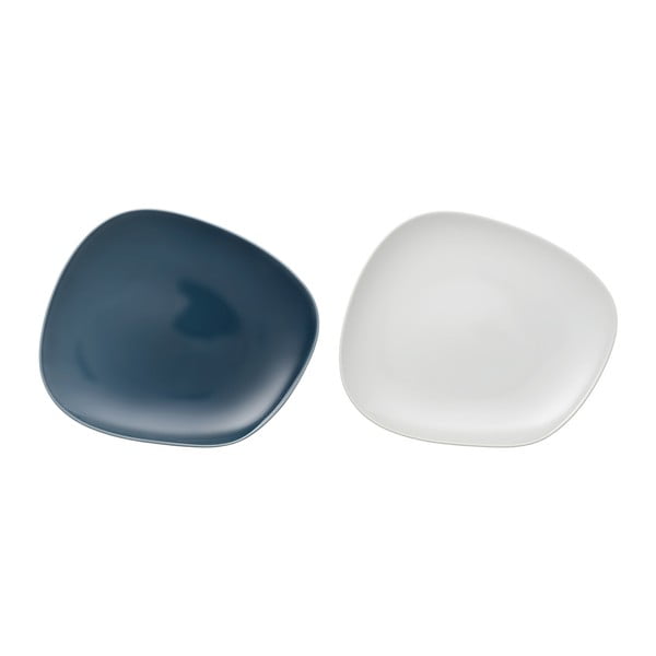 Sada 2 modro-bielych porcelánových tanierov Like by Villeroy & Boch Group