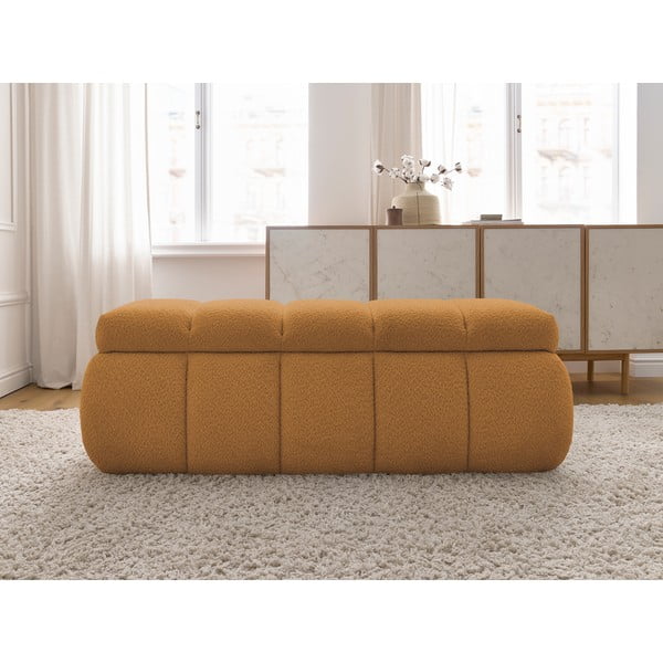 Okrovožltá lavica z textílie buklé – Bobochic Paris-image-1