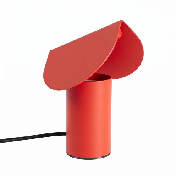 Červená hliníková LED stolová lampa (výška  15 cm) BISCUIT – Thoro