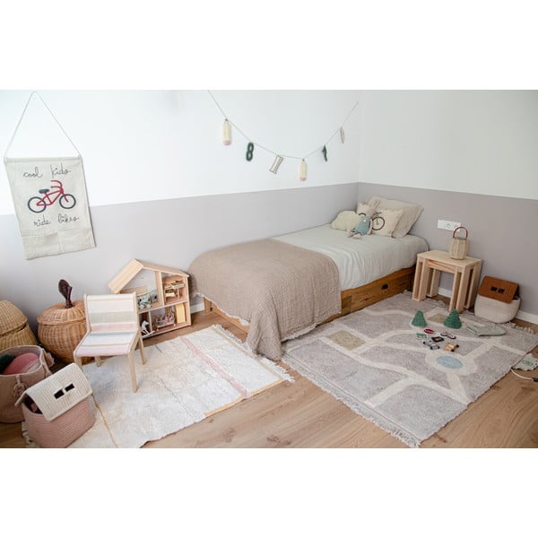 Ružovo-krémový prateľný ručne tkaný bavlnený koberec 90x130 cm Lanes Vintage Nude – Lorena Canals-image-3