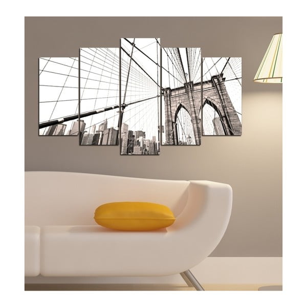 Viacdielny obraz 3D Art Gris Bridge, 102 × 60 cm-image-1