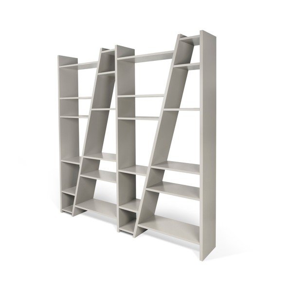 Matná sivá knižnica TemaHome Delta-image-2