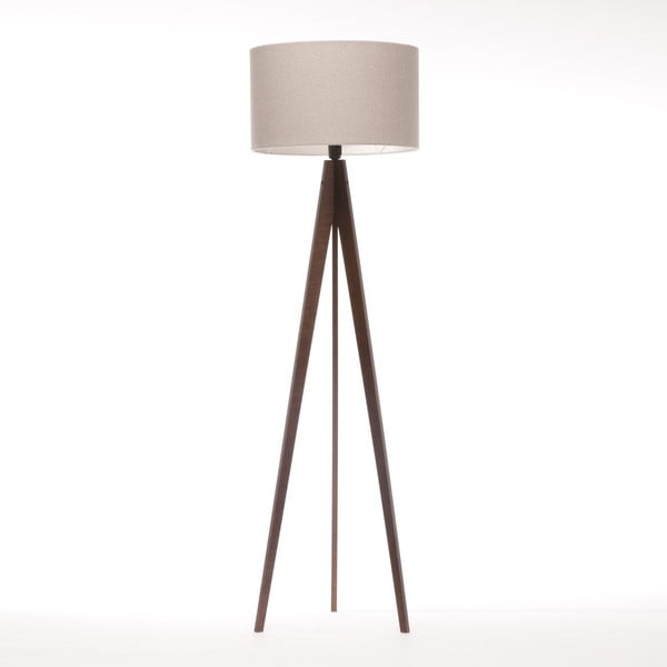 Stojacia lampa Artist Brown Grey Felt/Dark Brown, 125x42 cm