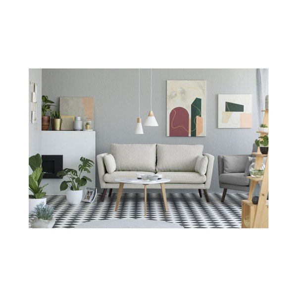 Svetlobéžová trojmiestna pohovka Mazzini Sofas Elena-image-3