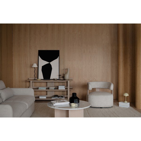 Konzolový stolík s doskou v dubovom dekore v svetlo prírodnej farbe 43x150 cm Kilian – Rowico-image-2