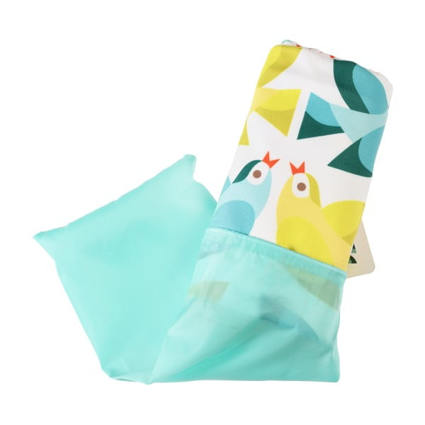 Žlto-modrá osuška z mikrovlákna Rex London Love Birds, 70×150 cm-image-3