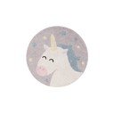 Prateľný ručne tkaný bavlnený detský koberec ø100 cm Believe in Yourself – Lorena Canals