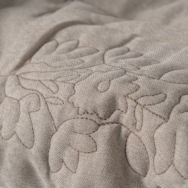 Taupe prešívaný pléd 240x260 cm – Ixia-image-2