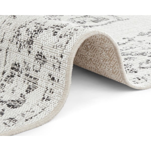 Sivo-krémový vonkajší koberec NORTHRUGS Tilos, 120 x 170 cm-image-2