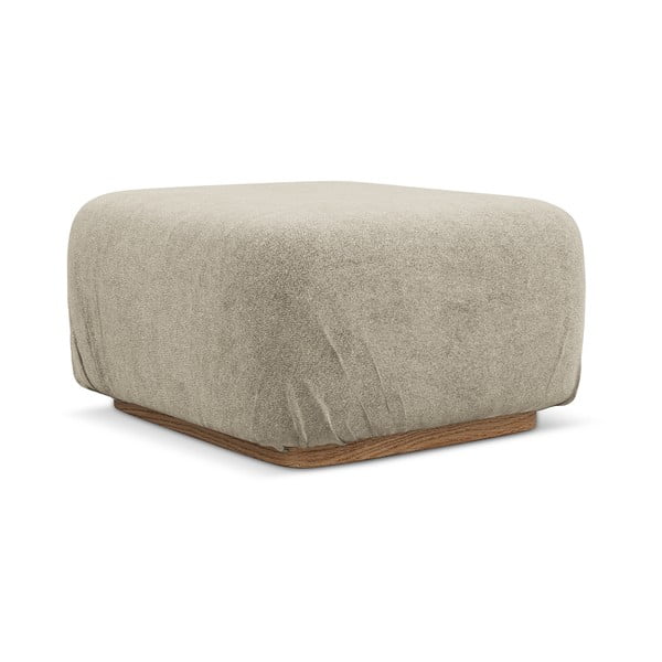 Béžová modulárna podnožka z textílie buklé Ailani – Makamii-image-2