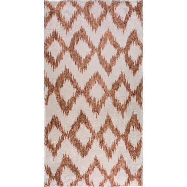Bielo-oranžový umývateľný koberec 160x230 cm - Vitaus
