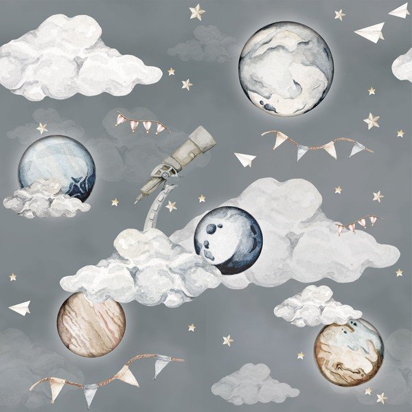 Detská tapeta 100x280 cm Magic Planets – Dekornik