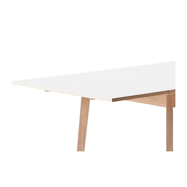 Rozkladací jedálenský stôl s bielou doskou Hammel Single 180 x 90 cm-image-4