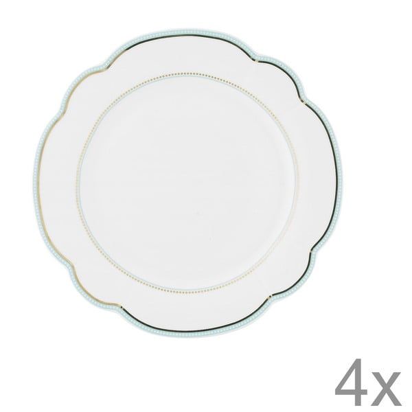 Porcelánový tanier  Continental od Lisbeth Dahl, 19 cm, 4 ks