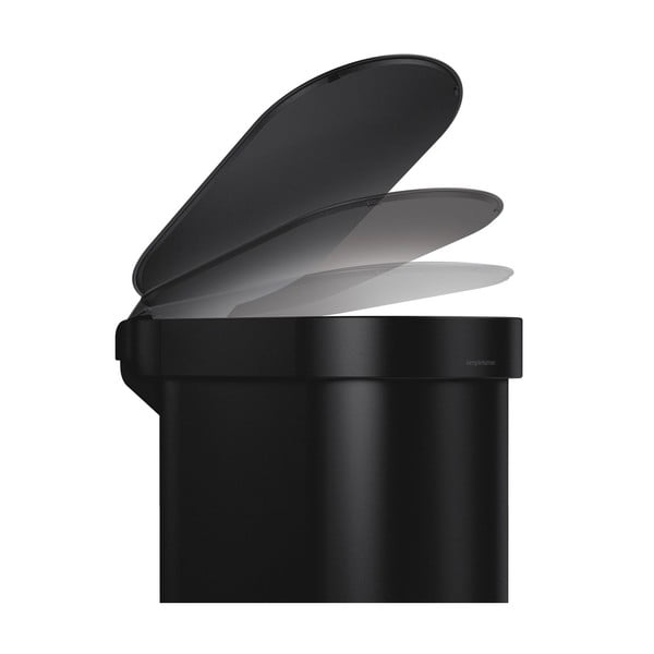 Pedálový oceľový odpadkový kôš 45 l Slim – simplehuman-image-3