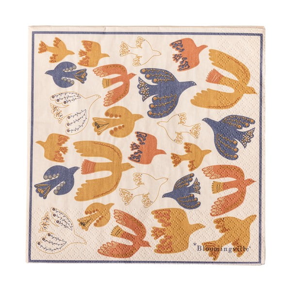 Papierové obrúsky v súprave 20 ks 33x33 cm Anniversary – Bloomingville-image-2