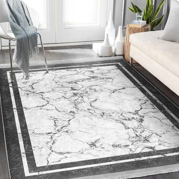 Bielo-sivý koberec 120x180 cm - Mila Home-image-4