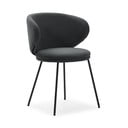 Tmavosivé čalúnené jedálenské kreslá v súprave 2 ks Rush – Marckeric