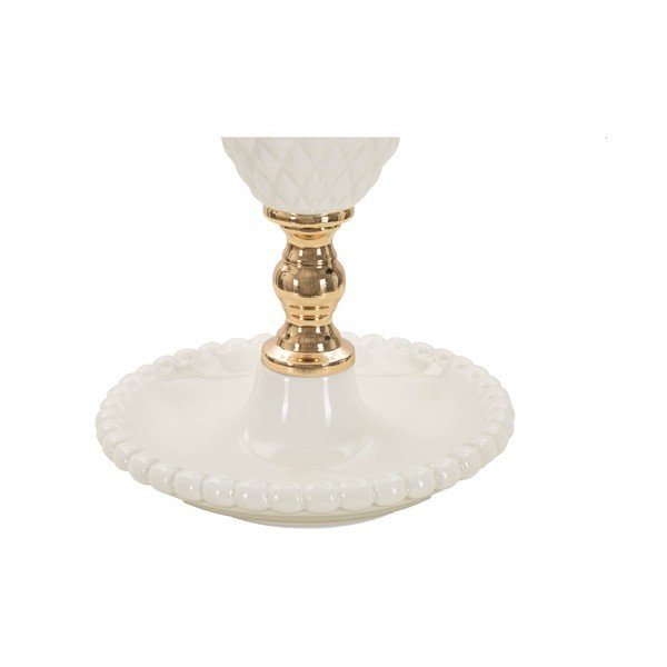 Biela stolová lampa s textilným tienidlom (výška 57 cm) Torre – Mauro Ferretti-image-3