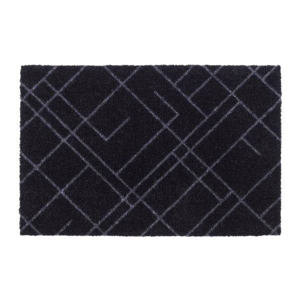 Čierno-sivá rohožka Tica copenhagen Lines, 40 × 60 cm