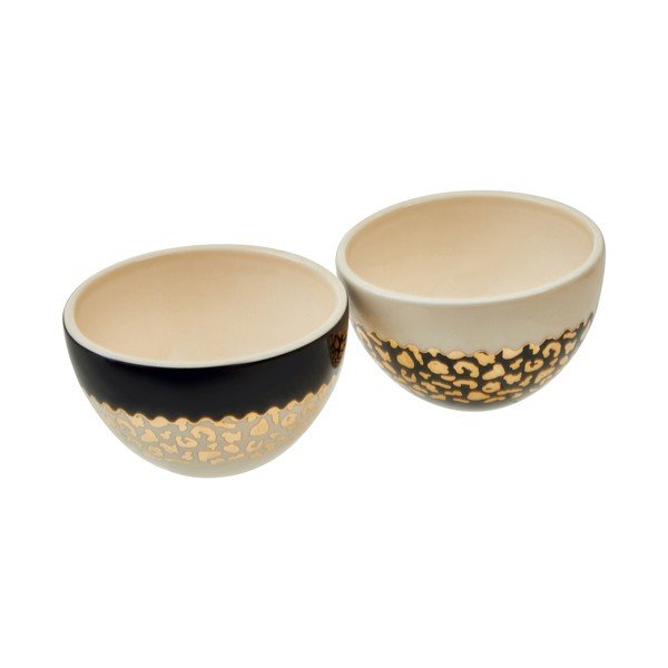 Misky z kameniny v krémovo-zlatej farbe v súprave 2 ks 180 ml London – Premier Housewares-image-4