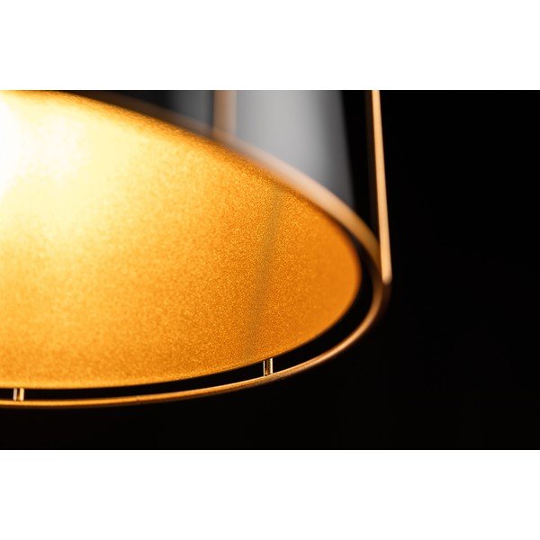 Čierne závesné svietidlo s kovovým tienidlom ø 32 cm Goa – GTV-image-4