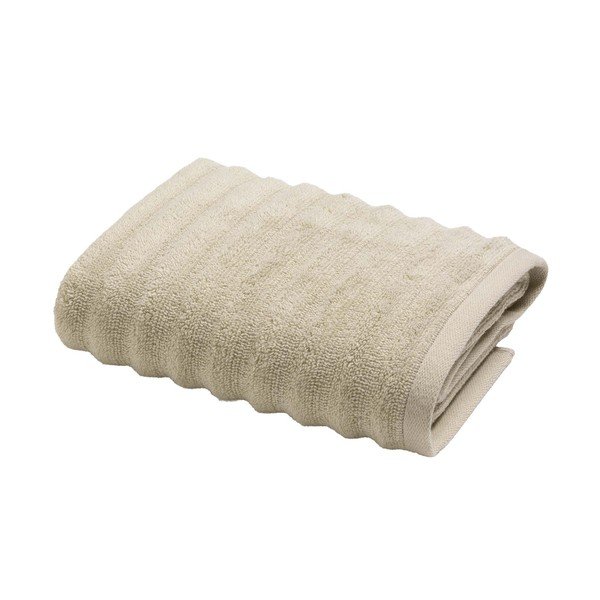 Béžový froté bavlnený uterák 50x90 cm Maya – douceur d'intérieur