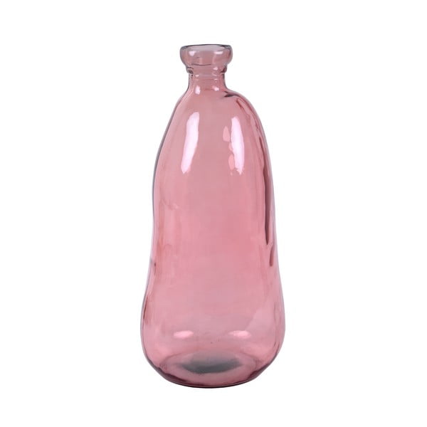 Ružová váza z recyklovaného skla Ego Dekor Simplicity, výška 51 cm