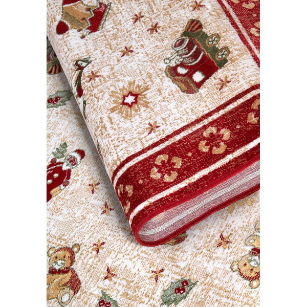 Červený koberec s vianočným motívom s prímesou bavlny 160x230 cm Toy's Delight Red Christmas – Villeroy&Boch-image-4