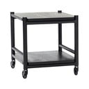 Servírovací stolík na kolieskach z dubového dreva 40x40 cm Norm – Hübsch