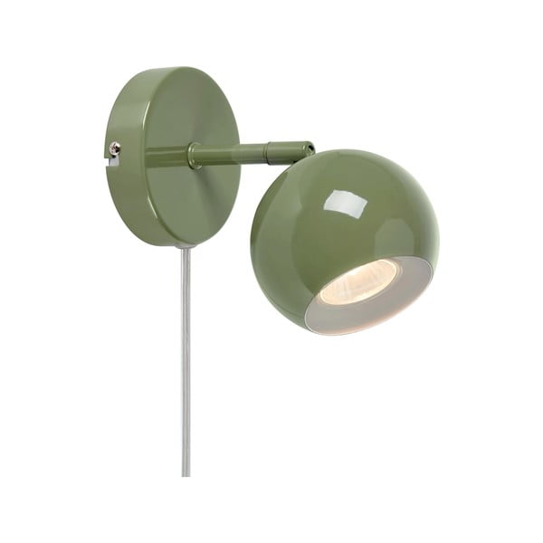 Zelené nástenné svietidlo do zásuvky Pop – Markslöjd