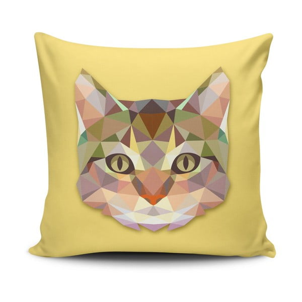 Obliečka na vankúš s prímesou bavlny Cushion Love Cat, 45 × 45 cm