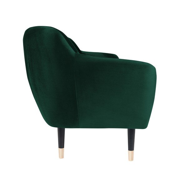 Zelená pohovka s čiernymi nohami Mazzini Sofas Benito, 158 cm-image-3