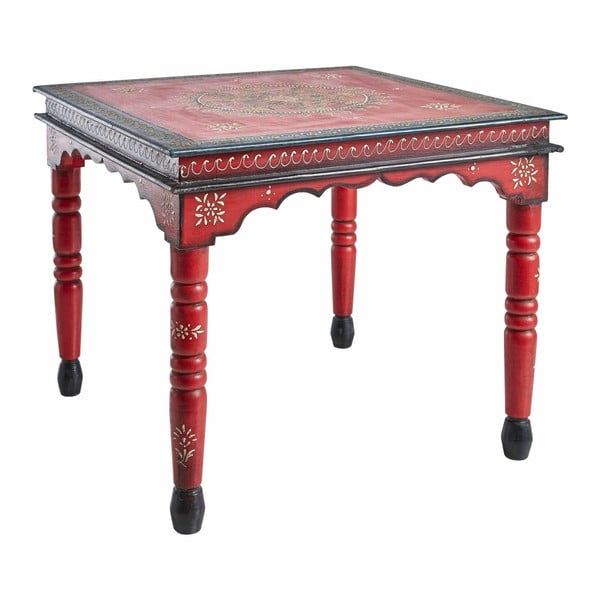 Červený konferenčný stolík z mangového dreva Støraa Vito-image-1