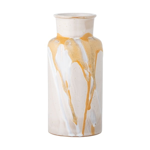 Krémová ručne vyrobená váza z kameniny Savana – Bloomingville