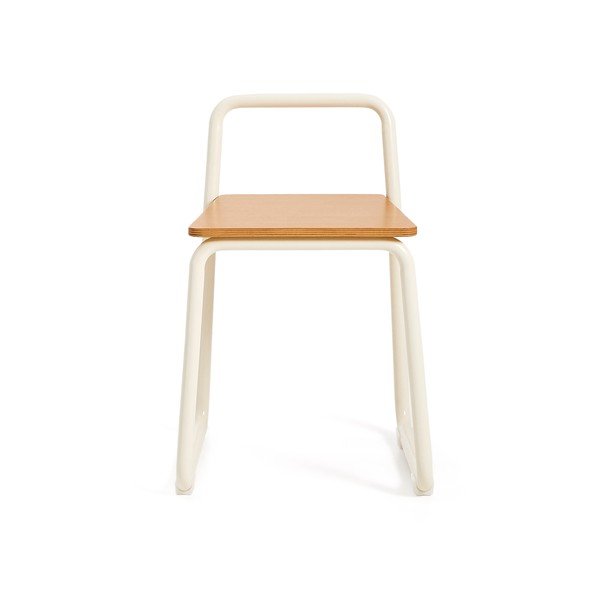 Béžová kovová detská stolička Tinn – Kave Home-image-2