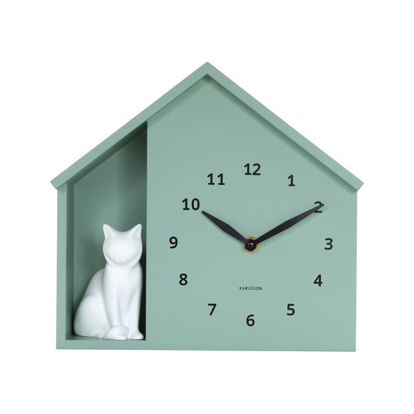 Nástenné hodiny Sitting Cat – Karlsson