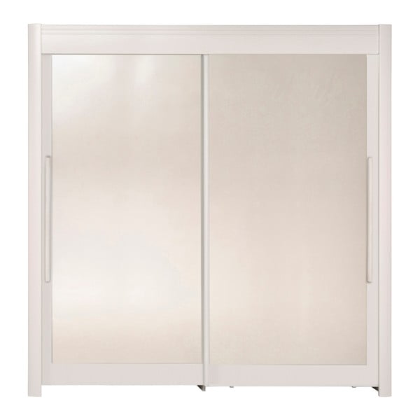 Biela šatníková skriňa s posuvnými dverami Parisot Adorlée, šírka 200 cm