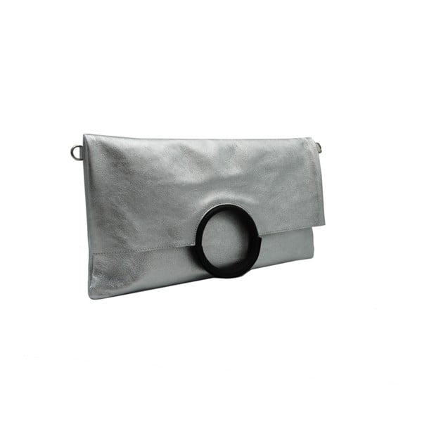 Sivá listová kabelka / kabelka z pravej kože Andrea Cardone Kalso